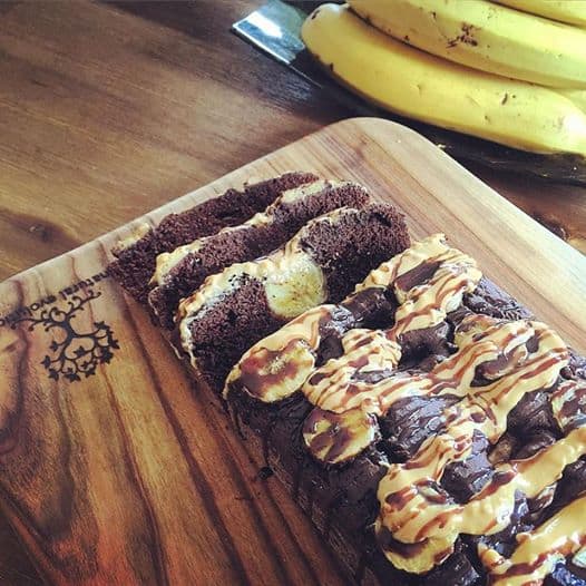 Choc Peanut Banana Bread