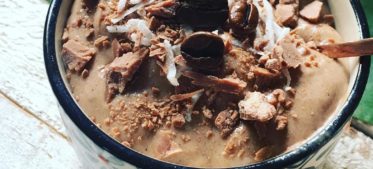 Choc Mocha Coconut Custard