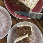 Natural Evolution Caribbean Cake in two bowls